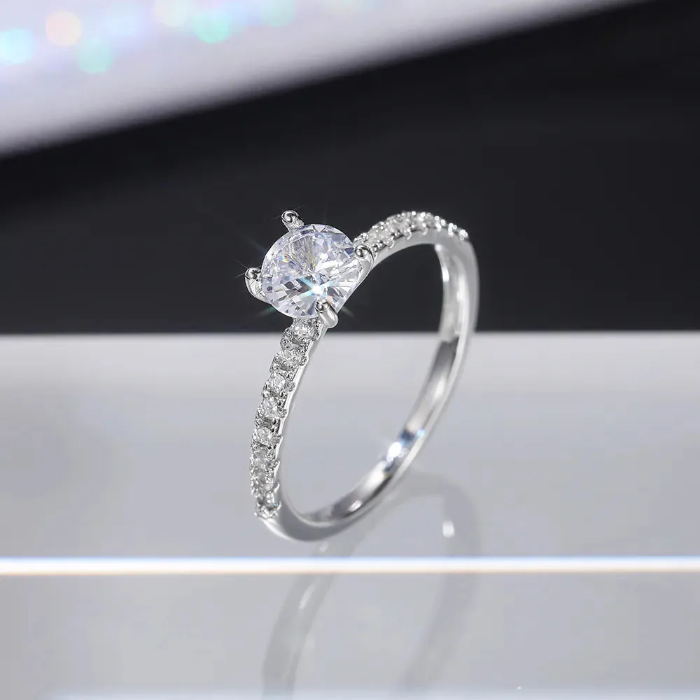 Women's Round Zirconia Rings