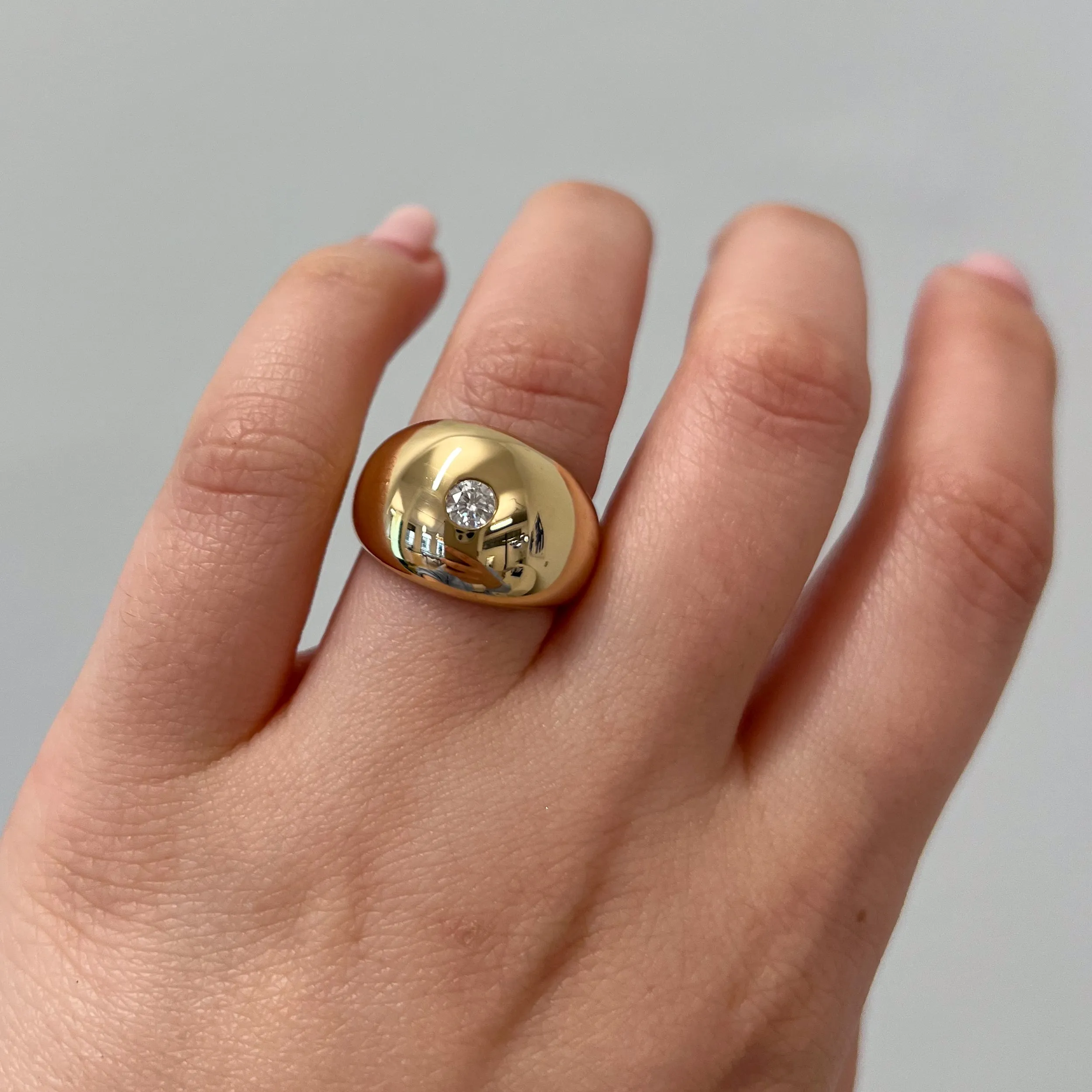XL Bombe Ring with Brilliant Diamond