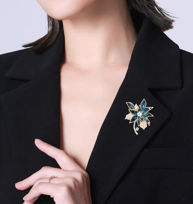 XSB135 - Floral Corsage Brooch