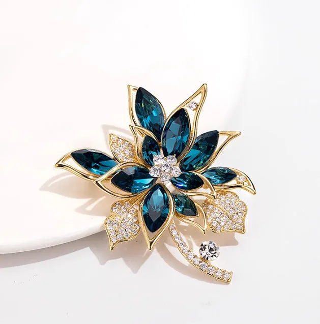 XSB135 - Floral Corsage Brooch
