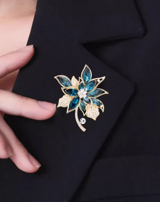 XSB135 - Floral Corsage Brooch