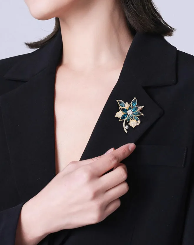 XSB135 - Floral Corsage Brooch