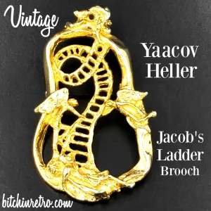 Yaacov Heller Vintage Jacob's Ladder or Stairway to Heaven Brooch