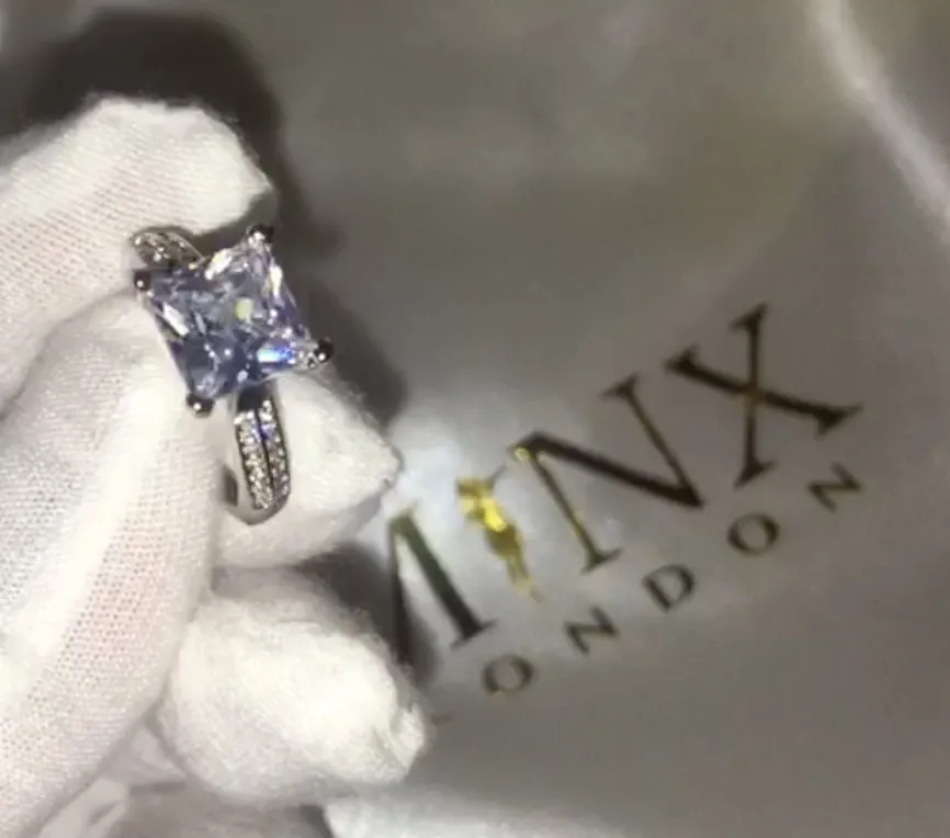 Yellow Diamond Ring | Yellow Diamond Engagement Rings | Platinum Plated Ring | Wedding Ring | Womens Engagement Ring | Solitaire Ring